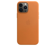 Apple Skórzane etui iPhone 13 Pro Max złocisty brąz - 681260 - zdjęcie 1
